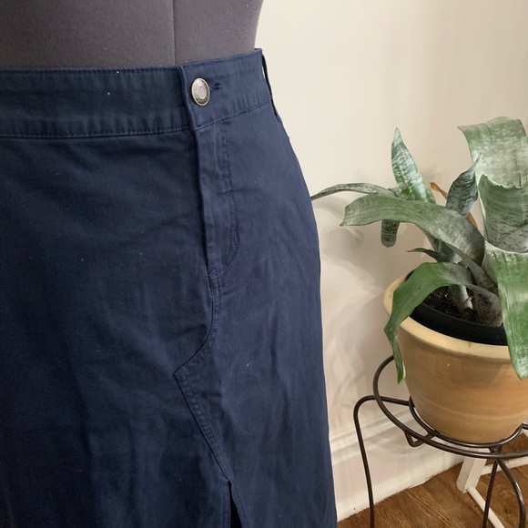 George NWOT navy stretch denim skirt size 2X - Picture 2 of 3
